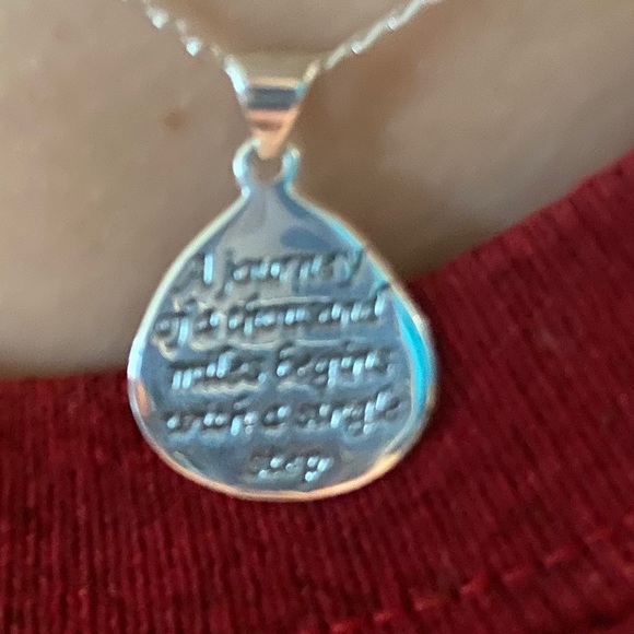 Silver Teardrop Pendant - Picture 2 of 2